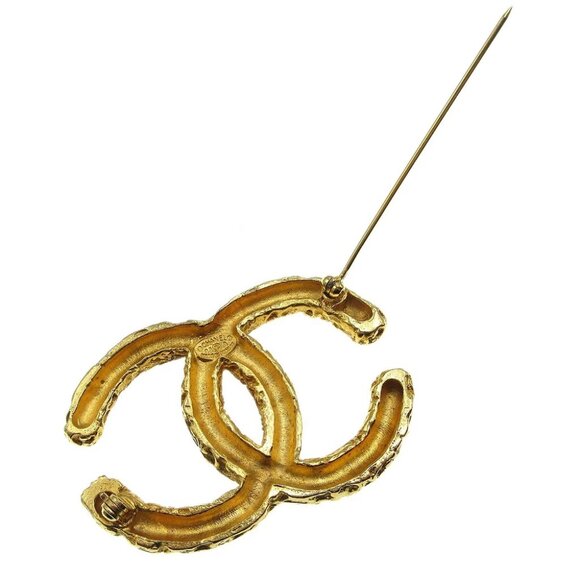 Chanel CC Brooch Pin Gold 93A 27140 - Picture 3 of 4